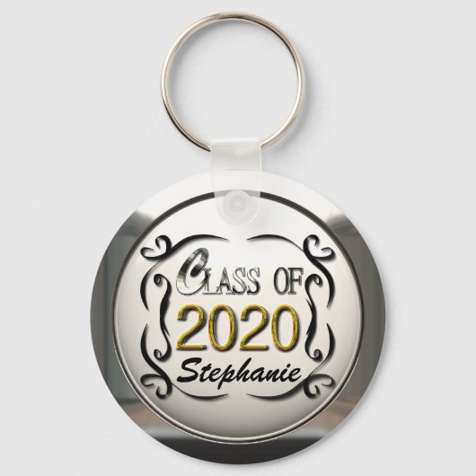 2020年卒業キーチェーンの名前クラスの追加 キーホルダー (正面)