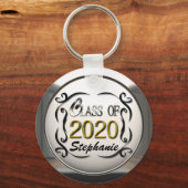 2020年卒業キーチェーンの名前クラスの追加 キーホルダー (正面)