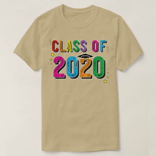 2020年卒業シニアのクラス私と一緒に成長 Tシャツ (デザイン正面)