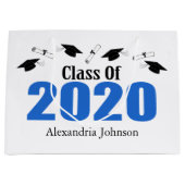 2020年卒業抱き枕(Blue Caps) ラージペーパーバッグ (正面)