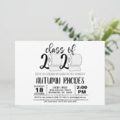 2020年卒業招待状のクラス-おもしろい TP 招待状 (スタンド正面)