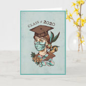 2020年卒業 カード (黄色い花)