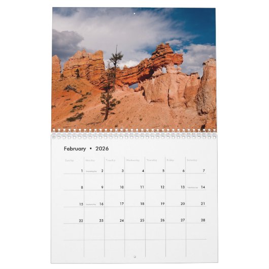 2020年南西暦 カレンダー (2月 2026)