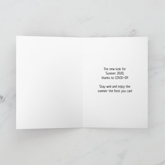 2020年夏の新しい外観、男性おもしろい顔マスクタン カード (内部)