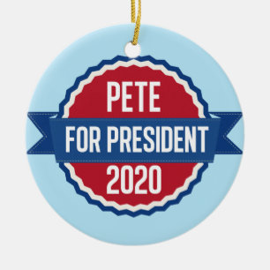 2020年大統領のペテ·ブティギーグ セラミックオーナメント