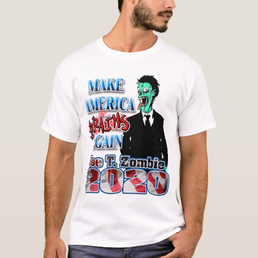 2020年大統領ゾンビ Tシャツ (正面)