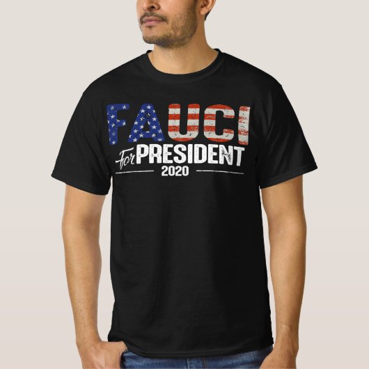 2020年大統領候補のフォッチ Tシャツ (正面)