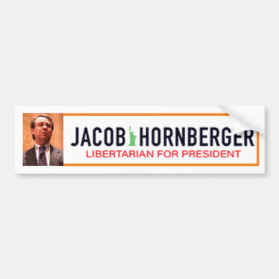 2020年大統領向けJacob Hornberger氏 バンパーステッカー