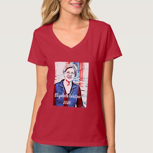 2020年大統領選挙のためのエリザベス・ウォーレン Tシャツ (正面)