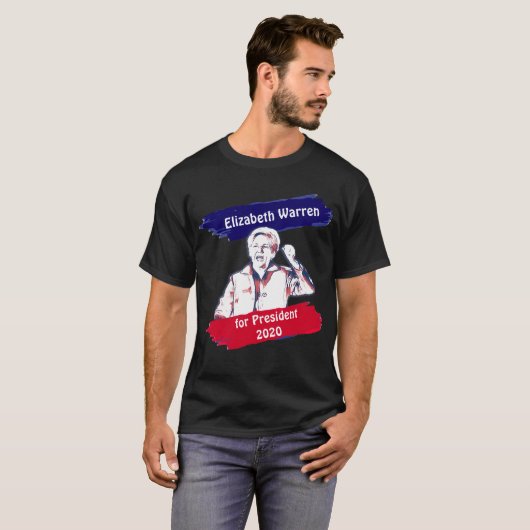 2020年大統領選挙のためのエリザベス・ウォーレン Tシャツ (正面フル)