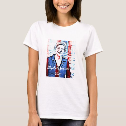 2020年大統領選挙のためのエリザベス・ウォーレン Tシャツ (正面)
