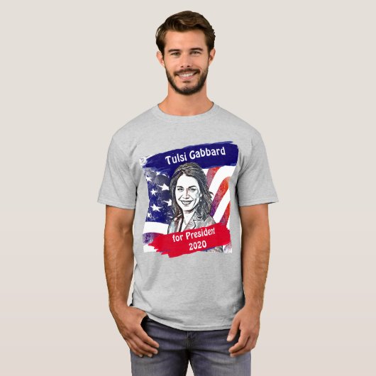 2020年大統領選挙のためのトルシ・ガバール Tシャツ (正面フル)
