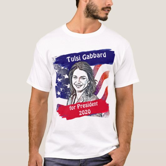2020年大統領選挙のためのトルシ・ガバール Tシャツ (正面)