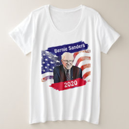 2020年大統領選挙のためのバーニー・サンダース プラスサイズTシャツ