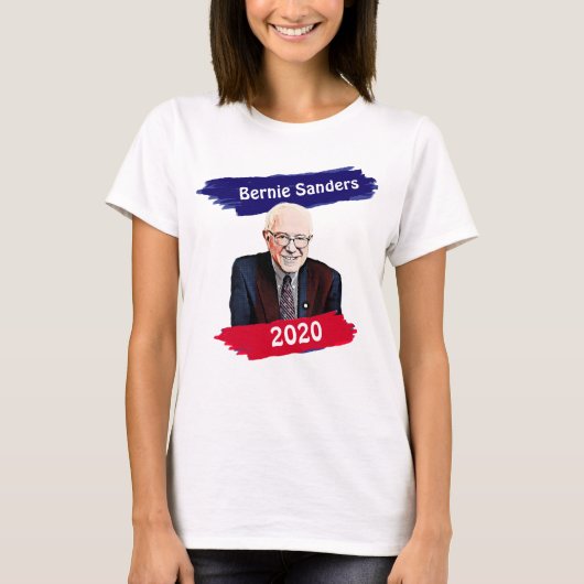 2020年大統領選挙のためのバーニー・サンダース Tシャツ (正面)