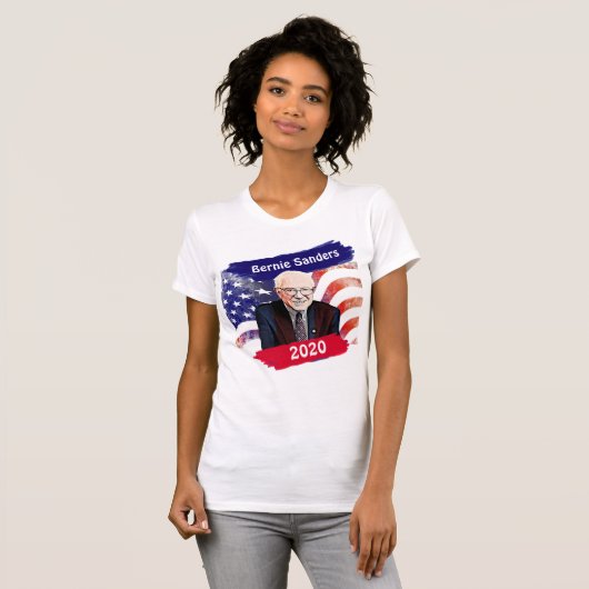2020年大統領選挙のためのバーニー・サンダース Tシャツ (正面フル)