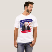 2020年大統領選挙のためのバーニー・サンダース Tシャツ (正面フル)