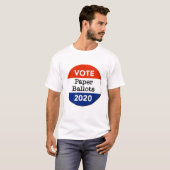 2020年大統領選挙の投票用紙 Tシャツ (正面フル)
