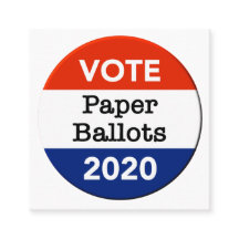 2020年大統領選挙の紙の投票用紙