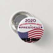 2020年大統領選挙ピンの成人 缶バッジ (正面&裏面)