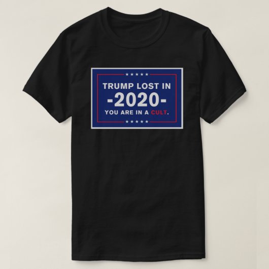 2020年失ったトランプ。君は教団に属している。ステッカー Tシャツ (デザイン正面)