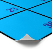 2020年威厳がある月型プランナーカレンダー ポスター (角)