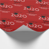 2020年度クラス |赤 ラッピングペーパー (角)