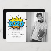 2020年度パーティー漫画図書タイポグラフィおもしろい研究科 サンキューカード (正面/裏面)