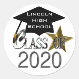 2020年度卒業シールの種類 ラウンドシール