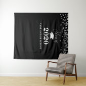 2020年度卒業式 クラス オブ 2020 コンフェッティ フォト バックドロップ タペストリー (インサイチュ(横))