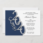 2020年度卒業生 シルバー  色指定オプション付き 招待状 (正面)