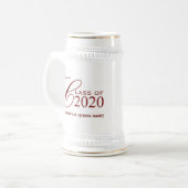 2020年度卒業贈パーソナライズされた与用マグカップ ビールジョッキ (正面左)
