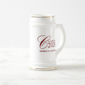 2020年度卒業贈パーソナライズされた与用マグカップ ビールジョッキ (正面右)