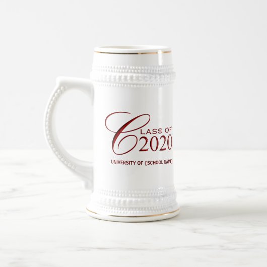 2020年度卒業贈パーソナライズされた与用マグカップ ビールジョッキ (左)