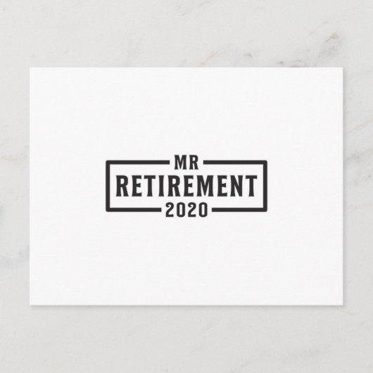 2020年引退 祖父へのプレゼントアイデア ポストカード (正面)