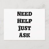 2020年救済が必要頼です ポストカード (正面)