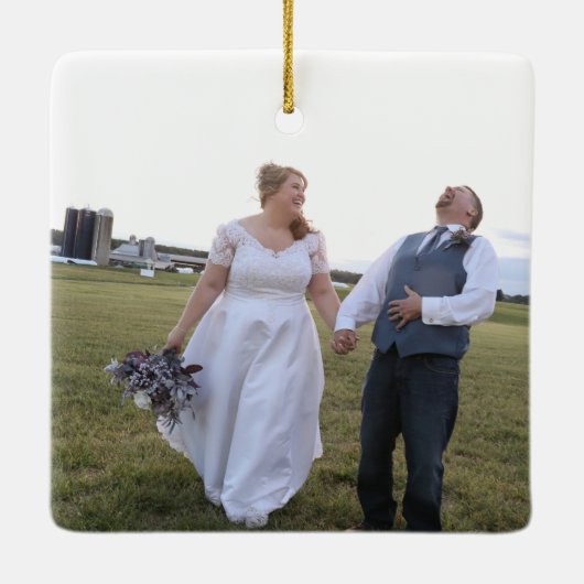 2020年数々のクリスマスの色の光 セラミックオーナメント (裏面)