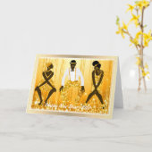 2020年新年おめでとう カード (黄色い花)