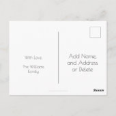 2020年新年のおめでとう赤と金ゴールドシック ポストカード (裏面)