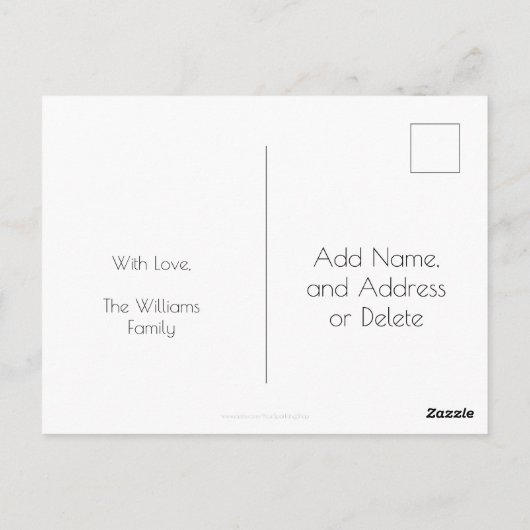 2020年新年のおめでとう赤と金ゴールドシック ポストカード (裏面)