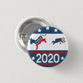 2020年民主党員 缶バッジ (正面&裏面)