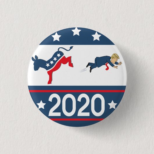 2020年民主党員 缶バッジ (正面)