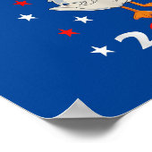 2020年熱狂するギフトおじさんトランプダックおもしろい ポスター (角)