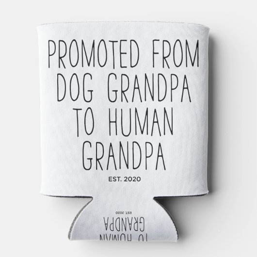 2020年犬じいちゃんを人間じいちゃんに昇進 缶クーラー (裏面)