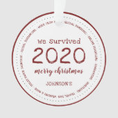 2020年生き延び名アクリ オーナメント (正面)