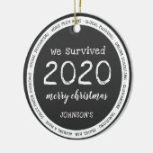 2020年生き延び名グレイ セラミックオーナメント (左)