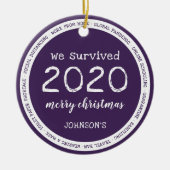 2020年生き延び名紫 セラミックオーナメント (正面)