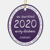 2020年生き延び名紫 セラミックオーナメント (左)