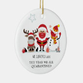 2020年生き延び記念号を検疫 セラミックオーナメント (右)