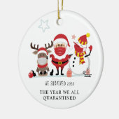 2020年生き延び記念号を検疫 セラミックオーナメント (左)